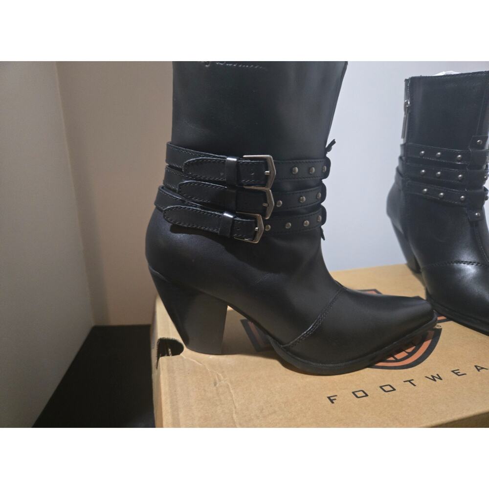 Harley Davidson Bette 3 strap Zip Boot ladies size 9.5 - Picture 15 of 16